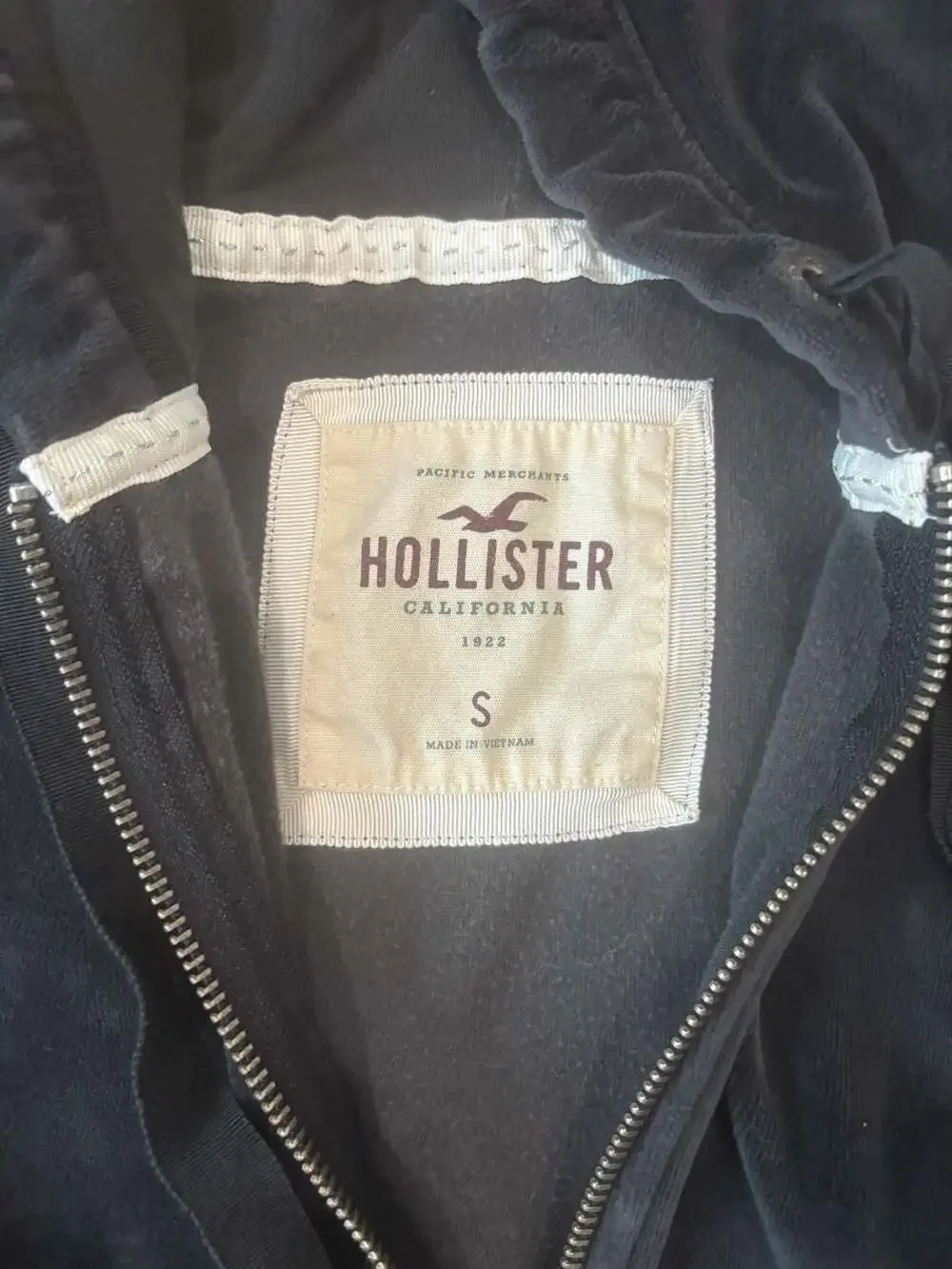Vintage Y2K Women’s Holliste Velour Zip-Up Hoodie